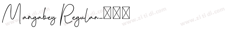 Mangabey Regular字体转换